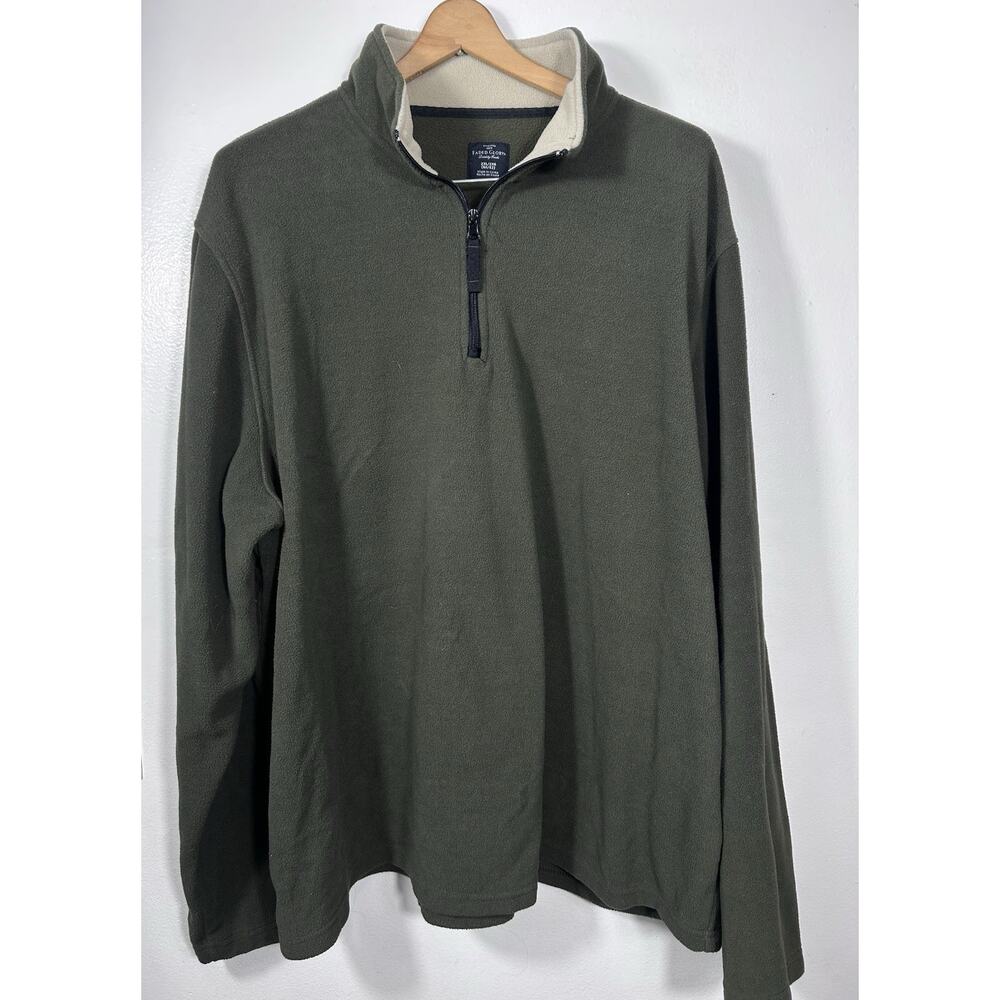 Men’s Faded Glory Quarter Zip Fleece Long Pullover Size XL